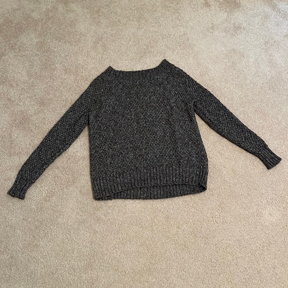 Gray Champs Scoop Neck Sweater